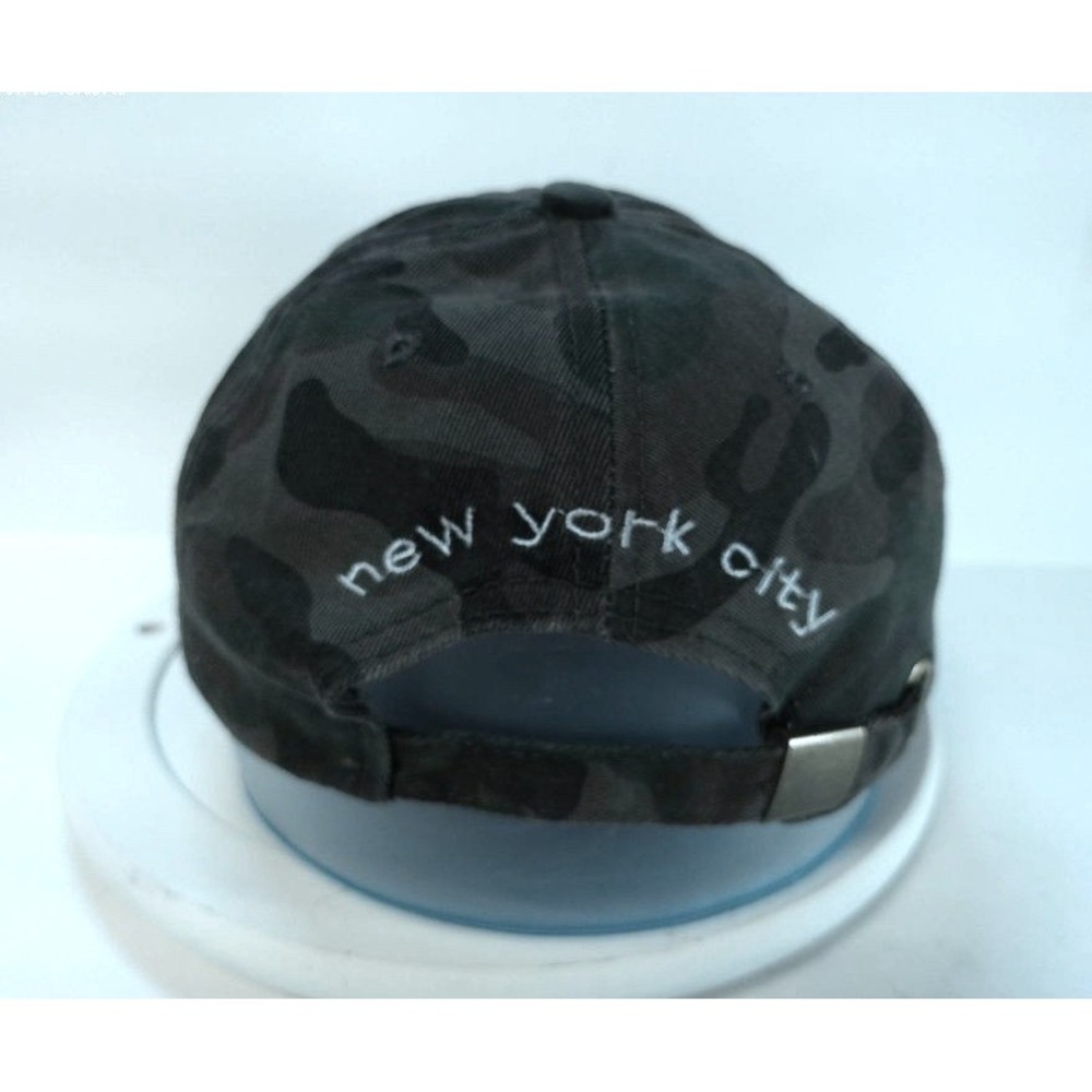 Camo Baseball Cap Tian Tian New York Adjustable Strapback Black Hat - Picture 4 of 7